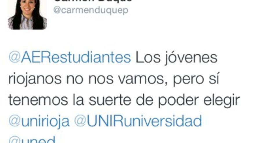 Tuit Carmen Duque