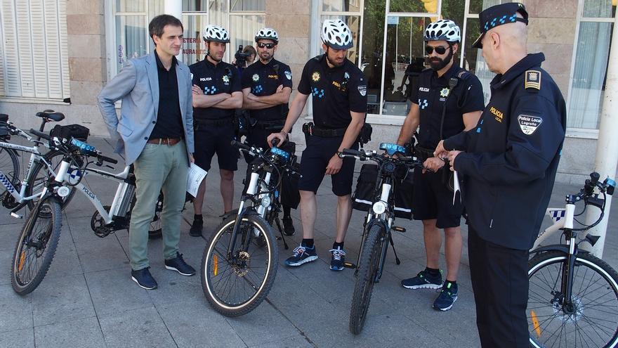 Policía en bici, Logroño