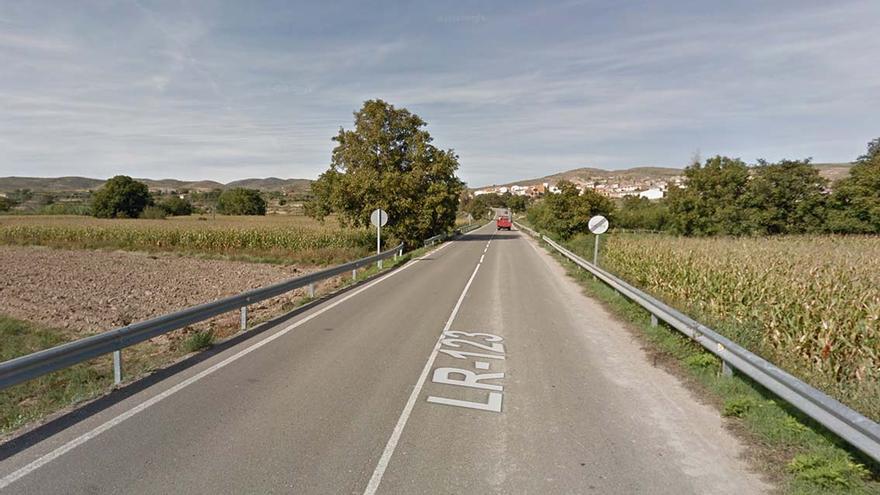 LR123 entre Valverde y Cabretón