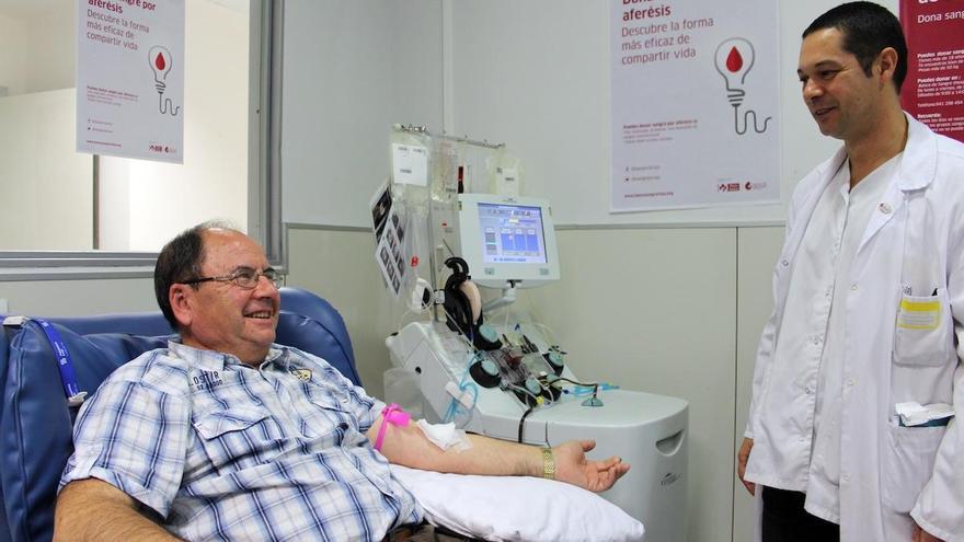 Donación de sangre por aféresis