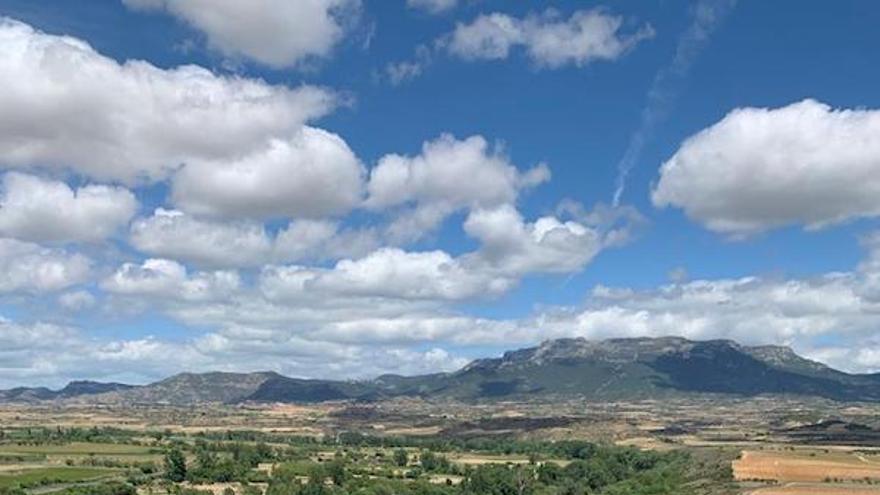 Paisaje de La Rioja, nubes