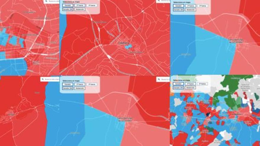 Mapa elecciones municipales 26M