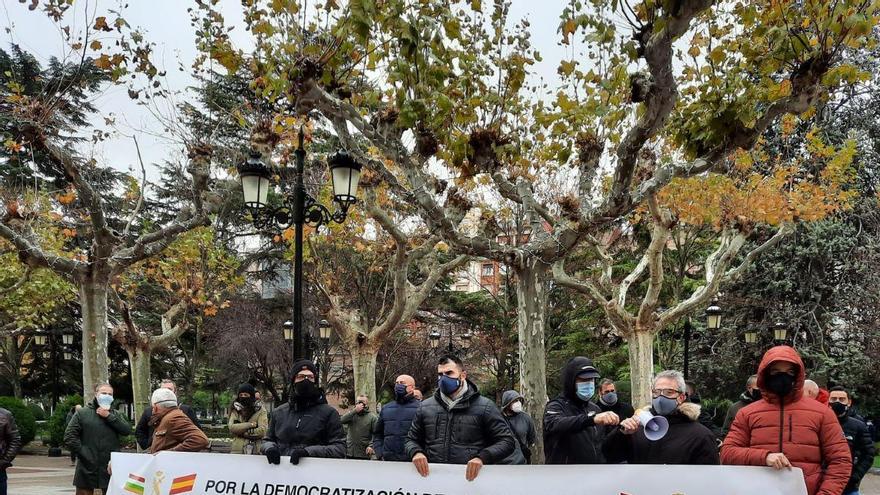 protesta de guardias civiles en Logroño por el reparto de la productividad