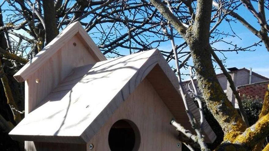 casa refugio para aves