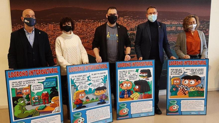 viñetas contra el racismo en Logroño