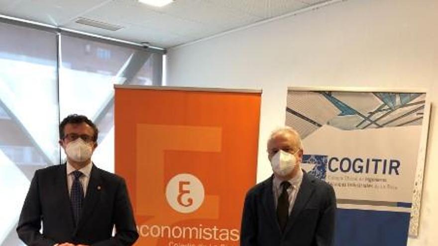 Ernesto Ignacio Gómez Tarragona y Jesús Velilla García presentan el barómetro industrial 2020