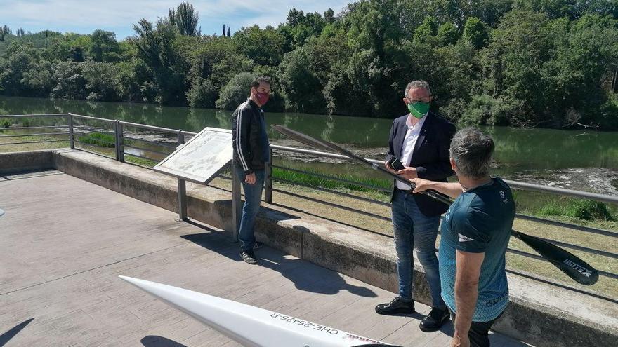 limpieza del embarcadero del Ebro por Logroño Deporte