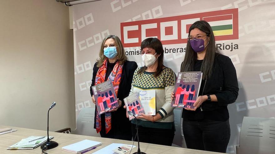 CCOO, Emilia Fernández, Esther González, Carmen Gutiérrez