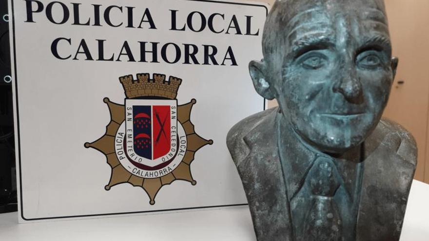 Pedro Gutiérrez, busto, Calahorra
