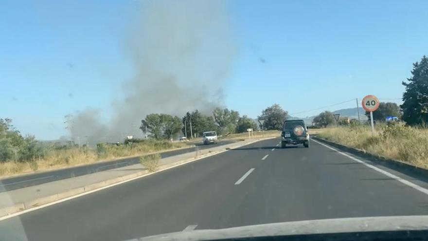 Incendio entre Logroño y Villamediana
