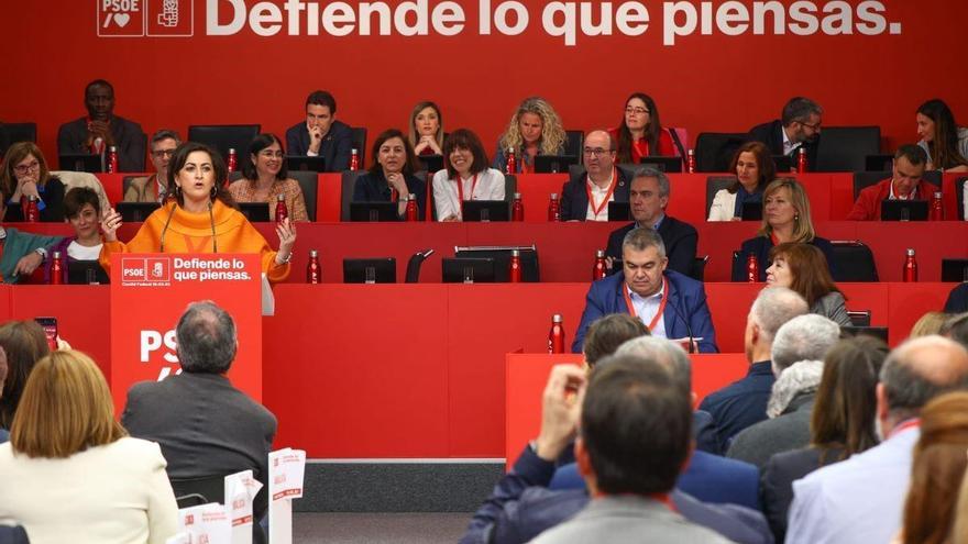 Concha Andreu en el Comité Federal del PSOE