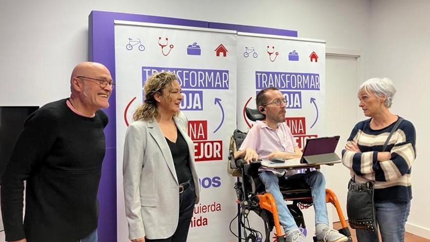 Raúl Pérez, Amaia Castro, Pablo Echenique y Arantxa Carrero